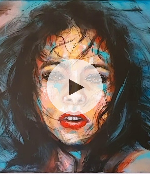 ArteDiAlina.com painting: Immersed in myself